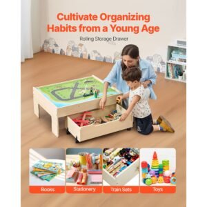 train table 100 multicolor pieces wooden kids activity table with rolling storage drawer 3 in 1 wooden train set for gaming drawing reading eating creative toy set for kids ages 3 27.jpg