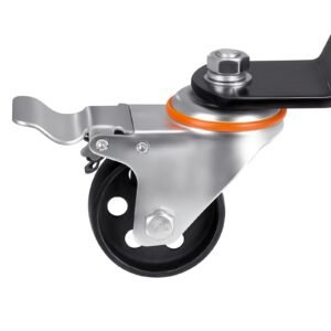 Transmission Jack, 33"-67" High Lift, 1100 lbs Hydraulic Telescoping Transmission Jack, 2-Stage Floor Jack Stand 1/2 Ton Capacity with Foot Pedal, 360° Swivel Wheel, Garage/Shop Lift Hoist