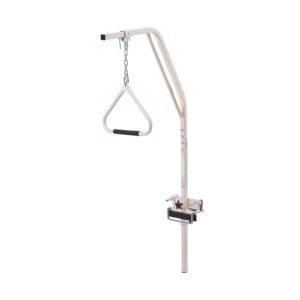 Trapeze Bar for Bed Mobility, Medical Bed Trapeze with Clamps & Metal Chain, 250LBS Weight Capacity Bed Pull Up Assist for Elderly & Disabled, Ideal for Home Care, Hospitals, Nursing Homes
