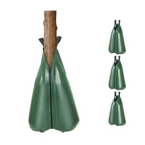 Tree Watering Bag, 4 Packs 20 Gallons Watering Bags for New Trees, 5-9 Hours Slow Release Refillable Tree Drip Irrigation Bags with Zipper, Durable Tree Watering System for Deep Root Targeting