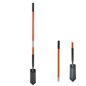 trench shovel 4 in blade heavy duty trenching shovel narrow spade trench digger with fiberglass handle and non slip grip for gardening digging holes trenching and planting 56 in long 3.jpg