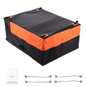 Truck Bed Cargo Bag, Waterproof 840D PVC, 51.18 x 40.16 x 21.85 in (26 Cubic Feet), Heavy Duty Cargo Bag for Truck Bed with 4 Bungee Cords with Hooks, Fits a Variety of SUV and Pickup Trucks