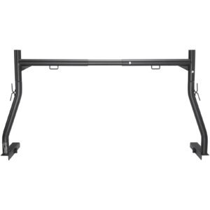 Truck Rack, 46-71inch Extendable Truck Ladder Rack, 800 lbs Capacity Steel Ladder Rack for Truck with Non-Drilling J-bolts, Heavy Duty Truck Bed Rack for Kayak, Surfboard, Lumber, Ladder