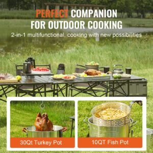 turkey deep fryer 30 qt turkey 10 qt fish steamer cooker set outdoor aluminum seafood frying pot 54000 btu burner propane gas boiler includes baskets perforated poultry rack thermometer 5.jpg