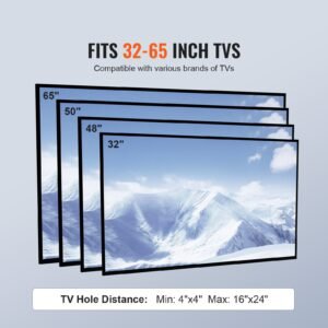 tv stand mount swivel tall tv stand for 32 to 65 inch tvs height adjustable portable floor tv stand with tempered glass base for bedroom living room 5.jpg