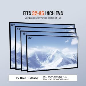 tv stand mount swivel tall tv stand for 32 to 85 inch tvs height adjustable portable floor tv stand with tempered glass base for bedroom living room 5.jpg