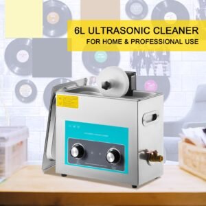 ultrasonic vinyl record cleaner 6l 40khz vinyl ultrasonic cleaning machine knob control record ultrasonic cleaner 4 records vinyl sonic cleaner stainless steel tank with mechanical heater time 1.jpg