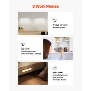 under cabinet lighting 5 pcs 68 led motion sensor lights rechargeable battery operated closet lights with remote control wireless under counter light for cabinets bookshelf stair hallway 3.jpg