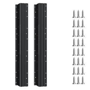 Undermount Drawer Slides, 24 inch, Full Extension Ball Bearing Under Stair Cabinet Rails, 260 LB Load Capacity Heavy Duty Bottom Stair Cabinet Glides Track Runners,for DIY Replacement, Black