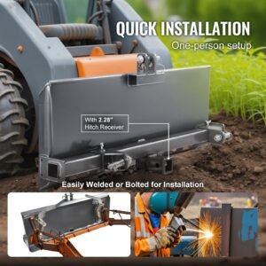 universal 3 point skid steer plate 38 skid steer attachment plate 7000lbs skid steer mount plate steel adapter loader compatible with deere kubota bobcat mahindra skid steers tractors 3.jpg