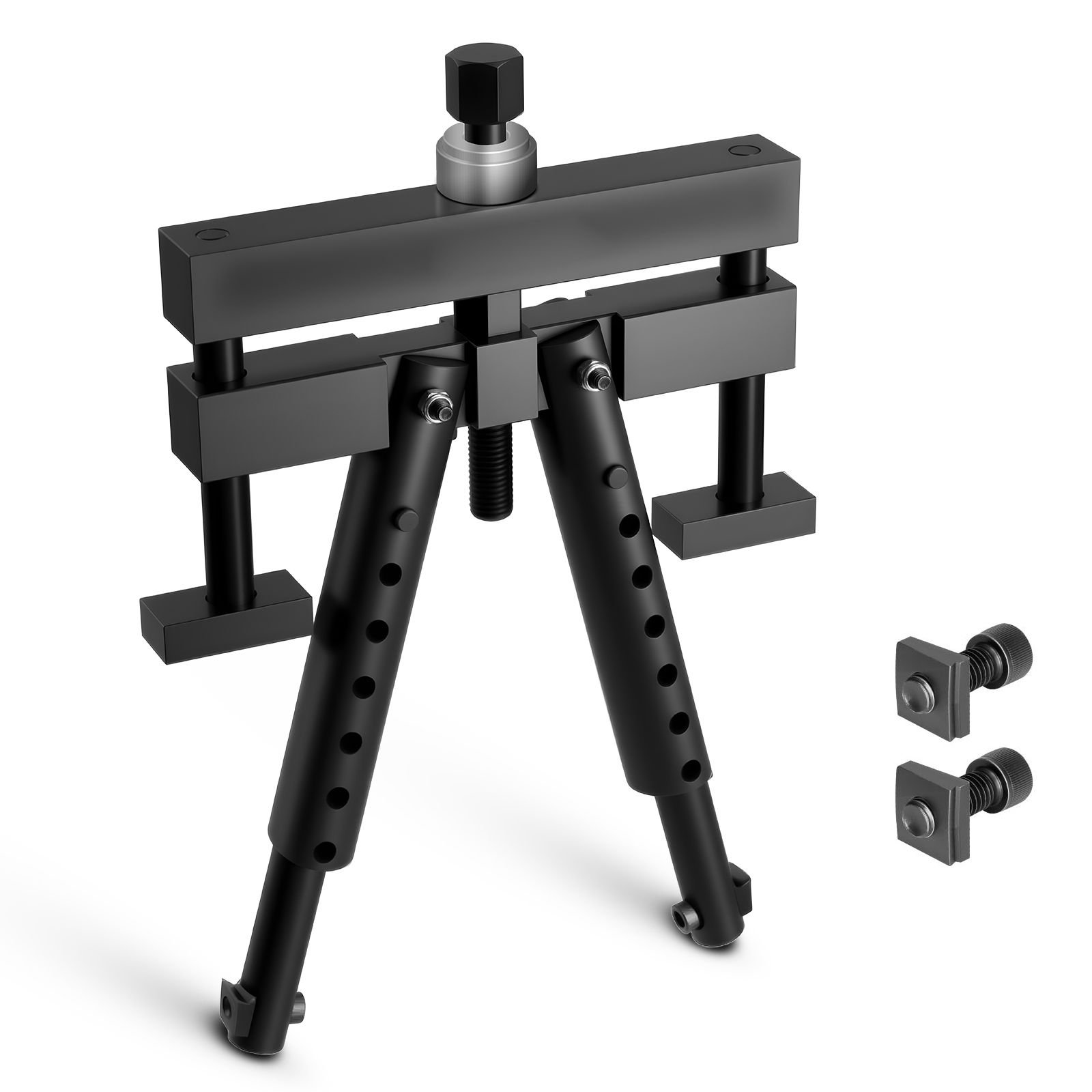 universal cylinder liner puller assembly, used for mack cummins cat on wet liner from 3 7/8 in to 6 1/4 in bore, diesel engine cylinder liner removal tool, replace pt 6400 c, m50010 b, 3376015