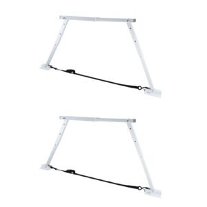 Universal RV Stabilizer, RV Bumper Stabilizer for Trailers, Campers, Fifth Wheel, Compact Foldable Design for Easy Storage, Adjustable Height from 12 inch to 28 inch, Reduces RV Wobble, 2PCS