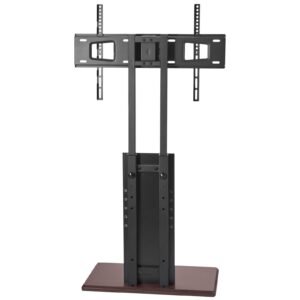 Universal TV Stand, Table Top TV Stand for 32-70 inch Screens, Swivel and Height Adjustable TV Mount Stand Holds up to 99 lbs with Power Strip, for Living Room, Bedroom, MAX VESA 600 x 400 mm