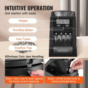 usd coin sorter coin counter machine for 4 kinds of usd coins coin sorter and wrapper machine holds up to 200 coins lcd screen display coin storage included 4 coin tubes and boxes 3.jpg