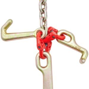 v chain bridle 9620 lbs working load limit 516 x 3 g80 tow chain with rtj cluster hooks dot certified galvanized coating manganese steel d shackle for lifting moving activities 5.jpg