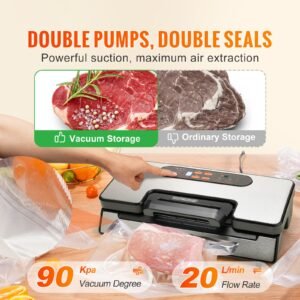 vacuum sealer machine 90kpa 130w powerful dual pump and dual sealing dry and moist food storage automatic and manual air sealing system with built in cutter with seal bag and external hose 1.jpg