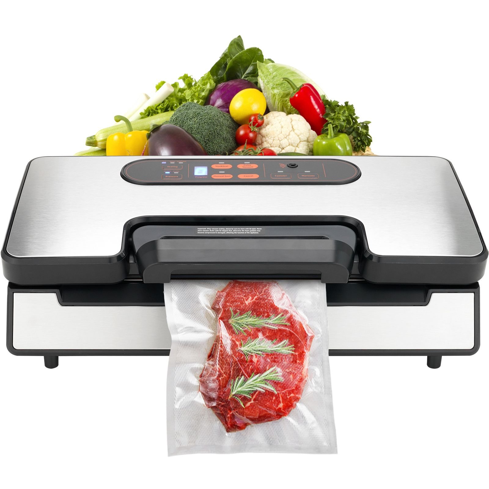 vacuum sealer machine 90kpa 130w powerful dual pump and dual sealing dry and moist food storage automatic and manual air sealing system with built in cutter with seal bag and external hose.jpg