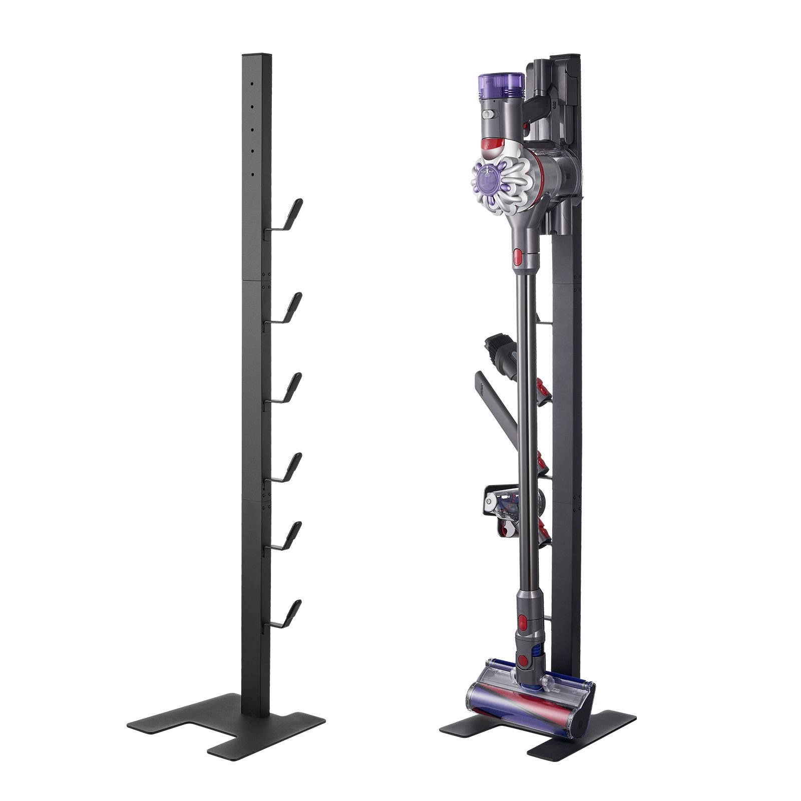 vacuum stand compatible with dyson v6 v7 v8 v10 v11 v15 stable vacuum stand holder with 6 hooks for dyson dc30 dc31 dc34 dc35 dc58 dc59 dc62 d74 cordless upright vacuum cleaners accessories.jpg