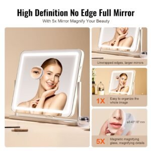 vanity mirror with lights three color lighting modes lighted makeup led mirror and 5x magnificationusb port smart touch control 360rotation 217x177 in white 2.jpg