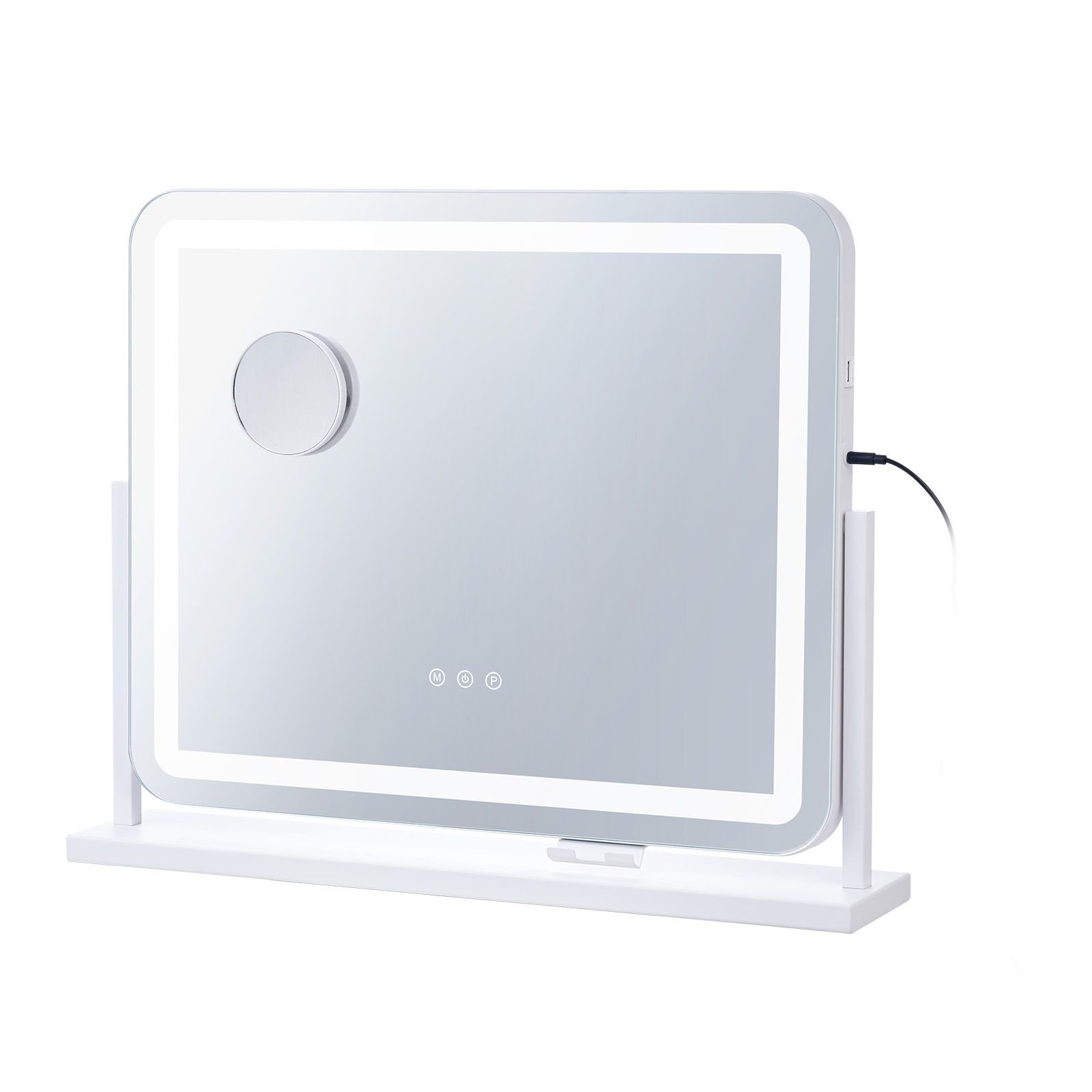 vanity mirror with lights three color lighting modes lighted makeup led mirror and 5x magnificationusb port smart touch control 360rotation 217x177 in white.jpg
