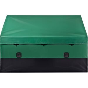 veovr outdoor storage box 150 gallon waterproof pe tarpaulin deck box with galvanized frame all weather protection portable for camping garden poolside and yard brown blue 2.jpg