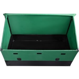 veovr outdoor storage box 150 gallon waterproof pe tarpaulin deck box with galvanized frame all weather protection portable for camping garden poolside and yard brown blue.jpg