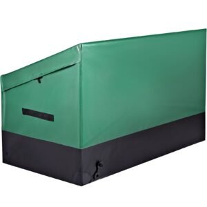 veovr outdoor storage box 150 gallon waterproof pe tarpaulin deck box with galvanized frame all weather protection portable for camping garden poolside and yard brown blue 5.jpg