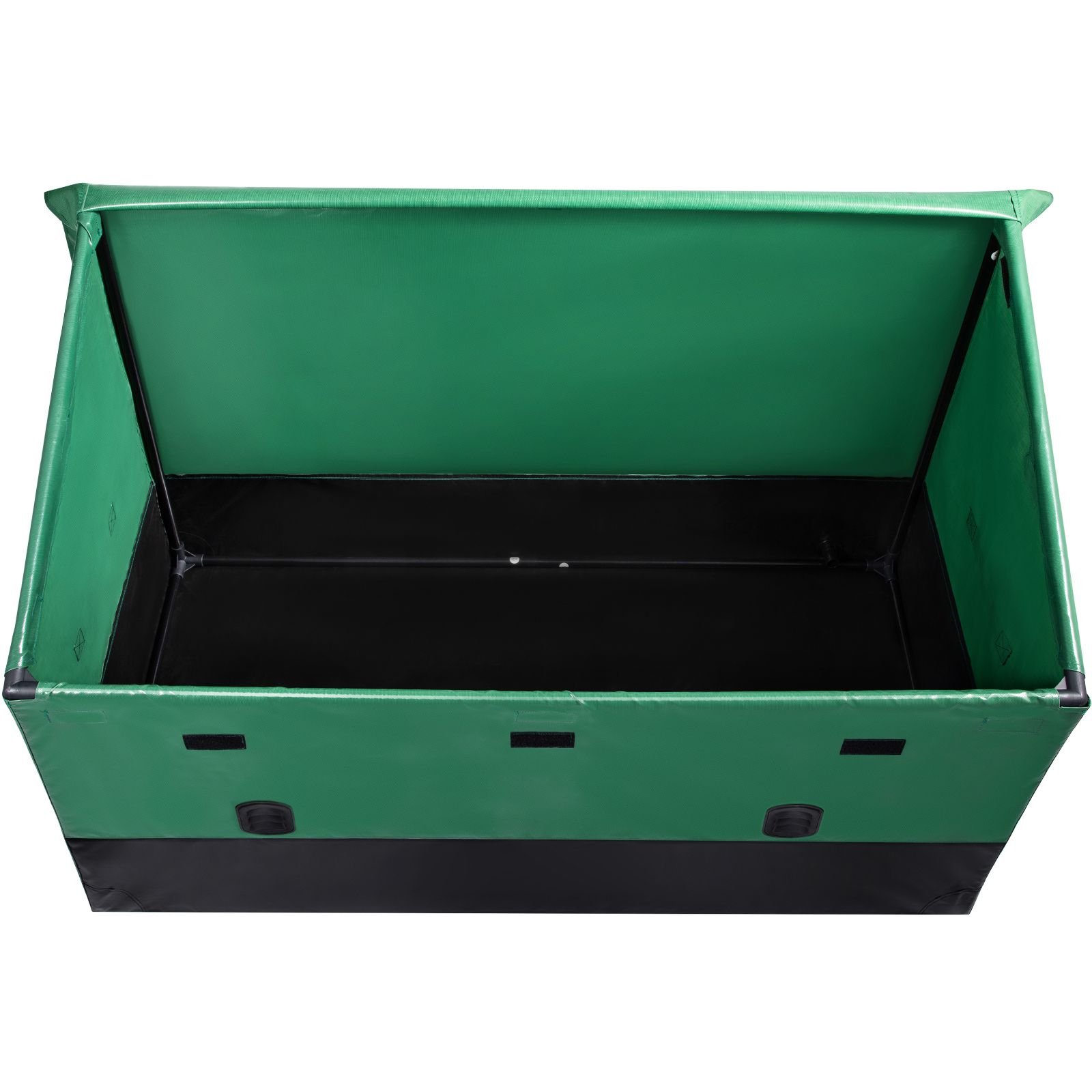 veovr outdoor storage box 150 gallon waterproof pe tarpaulin deck box with galvanized frame all weather protection portable for camping garden poolside and yard brown blue.jpg