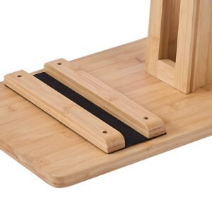 vertical surfboard stand wooden surfboard rack for storage and display adjustable freestanding board stand organizer with padding for wakeboards snowboards kiteboards shortboard skis 3.jpg