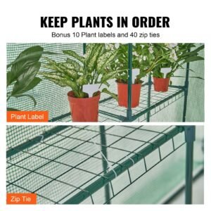 walk in green house 46 x 46 x 66 ft greenhouse with shelves high strength pe cover with zipper door and steel frame assembly in minutes suitable for planting and storage 3.jpg