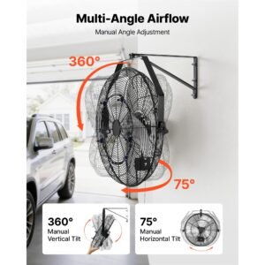 wall mount fan 20 in wall mounted hanging fan with mist ip44 rated protection 3 speed long airflow distance adjustable rotation angle powerful for industry commercial garage workshop 4.jpg