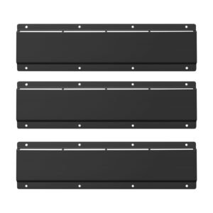wall mounted storage bins, 12 plastic bins & 3 metal rails, plastic hanging stackable storage bin for screws, nuts, bolts, nails, hardware tool organizer for workshop, craft room, garage, black
