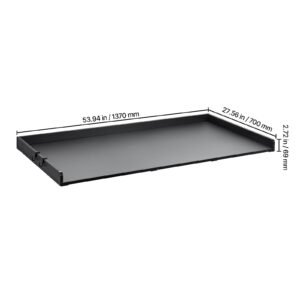 washer dryer countertop 54 x 27 wooden washer and dryer countertop water resistant laundry machine topper cover with anti slip pads for laundry room organization and storage black 5.jpg