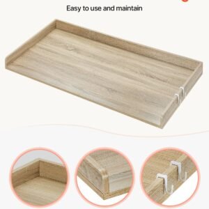 washer dryer countertop 54 x 27 wooden washer and dryer countertop water resistant laundry machine topper cover with anti slip pads for laundry room organization and storage oak 5.jpg