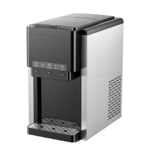 Water Dispenser with Ice Maker, 3-in-1 Countertop Water Dispenser, 35 LBS/24H, 12 Cubes/7 Min Fast Ice Making with 4 LBS Storage, Bullet/Crushed Ices & Cold-Water, for Home, Kitchen, Party