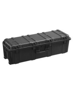 Weatherproof Hard Case, Heavy Duty Protective Dry Box Case with Pre-Cut Foam & Retractable Pull Handles for Travel, Hunt, Military, Tactical, IP67 Waterproof Case for Cameras(112x41x34)