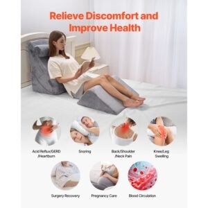 wedge pillow for sleeping 4 pcs adjustable orthopedic bed wedge set support leg neck shoulder post surgery pillow for back pain acid reflux snoring relief sitting up in bed dark grey 4.jpg