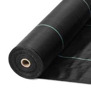 Weed Barrier Landscape Fabric, 6*100FT Heavy Duty Garden Weed Fabric, Woven PP Weed Control Fabric, Driveway Fabric, Geotextile Fabric for Landscaping, Ground Cover, Weed Blocker Weed Mat, Black