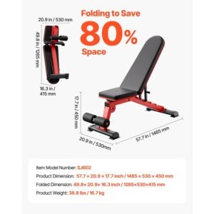 weight bench 1200lbs heavy duty stable weight bench press for full body workout adjustable exercise sit up bench for home gym strength training flat bench with quick folding fast adjustment 1.jpg