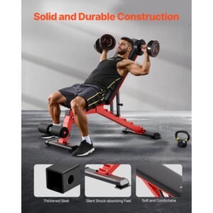 weight bench 1200lbs heavy duty stable weight bench press for full body workout adjustable exercise sit up bench for home gym strength training flat bench with quick folding fast adjustment 2.jpg