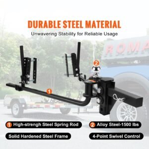 weight distribution hitch 1500 lbs weight distributing hitches kit with sway control for trailer 2 in solid steel shank 2 516 in alloy steel ball powder coated load leveling hitch black 1.jpg