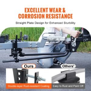 weight distribution hitch 1500 lbs weight distributing hitches kit with sway control for trailer 2 in solid steel shank 2 516 in alloy steel ball powder coated load leveling hitch black 4.jpg