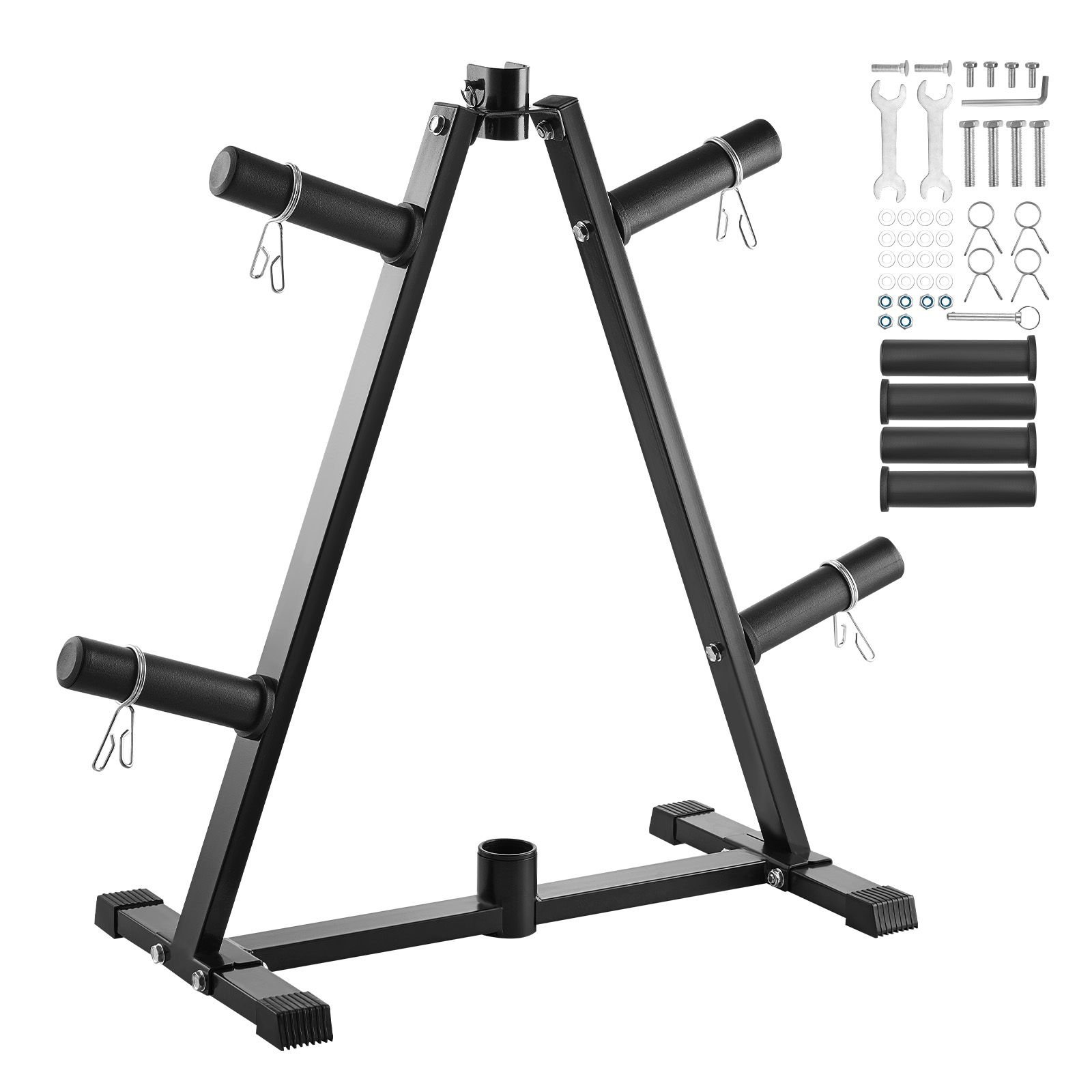 weight plate rack a frame weight plate tree for 2 inch weight plates standard weight plate tree 300 lbs load capacity weight storage holder home gym barbell rack storage stand black.jpg