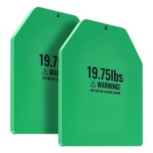 Weight Vest Plates, 19.75 LB Pairs, Premium Steel Weighted plates, Contoured Ergonomic Fit – WODs, Additional Weight for Weight Vests, for Strength Training, Running, Fitness, Heavy Workouts