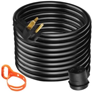 Welder Extension Cord 40Amp 25ft 250V, Welding Power Cord with NEMA 6-50 Plug 8 Gauge 3 Prong for MIG,Lincoln,Plasma,Miller,TIG