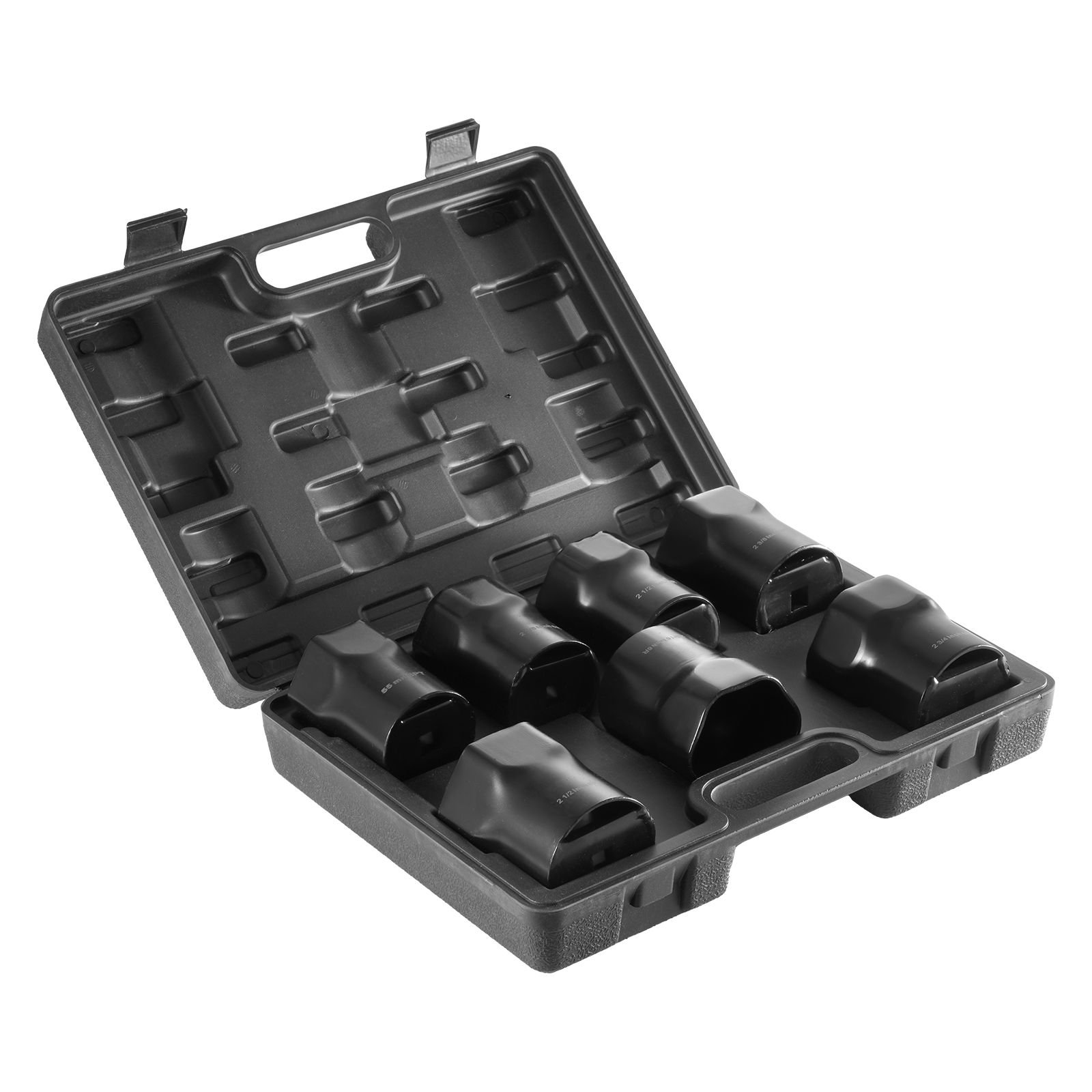wheel bearing locknut socket set 12 inch drive 7 piece sae and metric 6 point socket for ford dodge and toyota vehicles with storage case remove and install wheel bearing lock nuts.jpg
