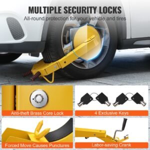wheel lock clamp 2 pack trailer wheel lock heavy duty anti theft tire lock trailer wheel locks for rv trailers cars trucks suvs 5.jpg