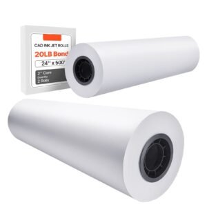 wide format paper 24 in x 500 ft plotter paper 2 rolls cad bond rolls with 3 in core 20 lb bond paper rolls idea for cad drawings engineering plans gis maps architectural designs.jpg