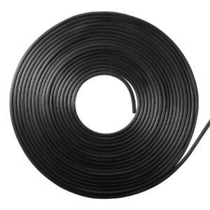 Window Screen Spline, 100 ft x 0.125 in Window Screen Retainer Spline, PVC Window and Door Screen Spline, Hollow Serrated Screen Holder Spline, for Window Door Screen Repair and Replacement