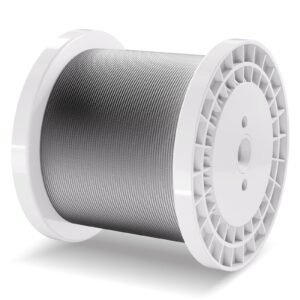 wire rope kit 18 1000 ft 316 stainless steel cable with cutter and gloves 1600 lbs breaking strength 7x7 strands construction marine aircraft grade for handrail stair decking fence outdoors 4.jpg